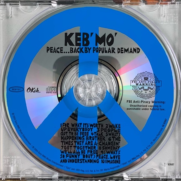 Keb’ Mo’ CD: Peace…Back by Popular Demand. - Picture 4 of 13